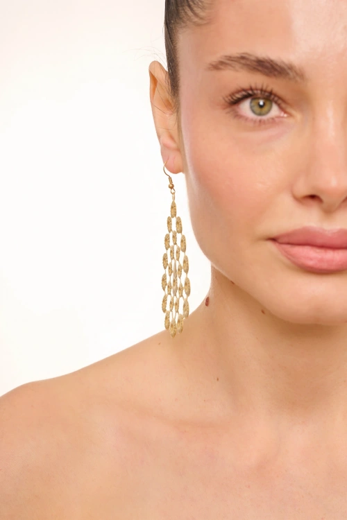 Kiraz Gold Plated Earring