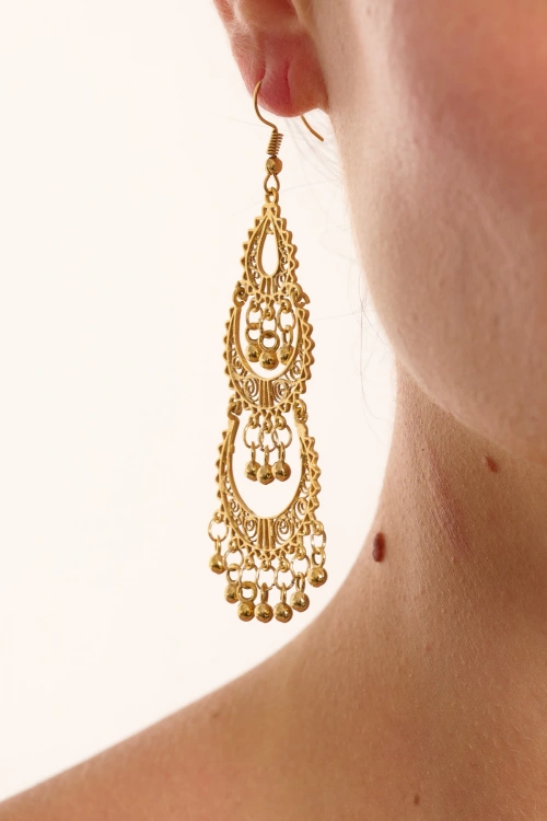 Kiraz Gold Plated Earring