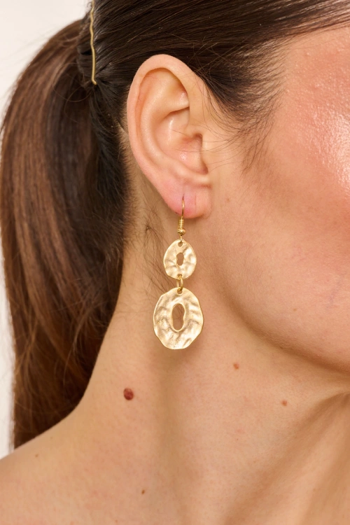 Kiraz Gold Plated Earring