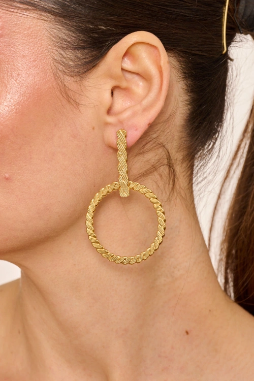 Kiraz Gold Plated Earring