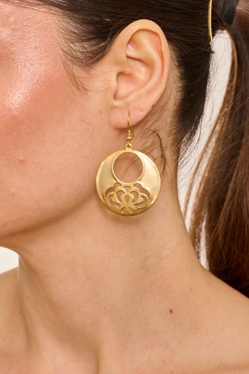 Kiraz Gold Plated Earring