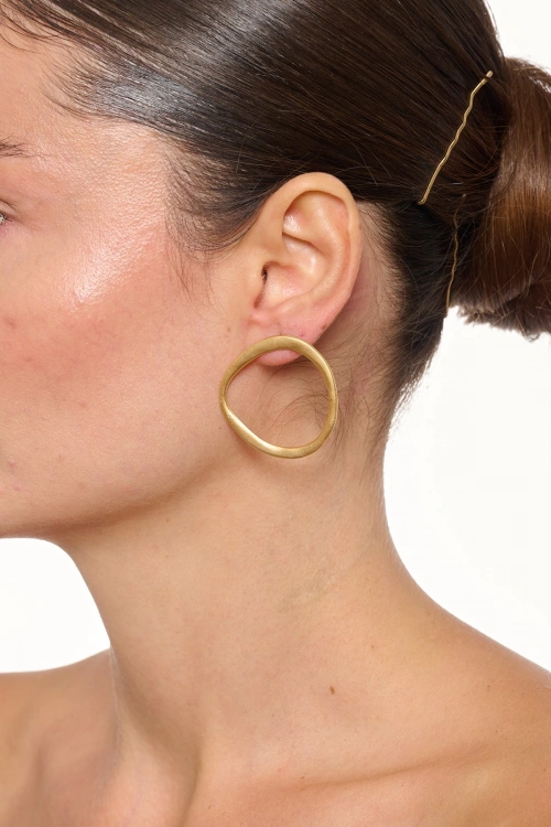 Kiraz Gold Plated Earring