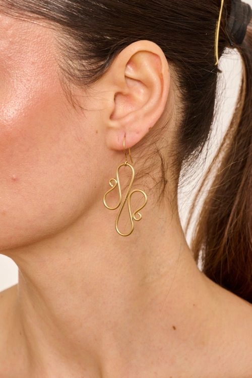 Kiraz Gold Plated Earring