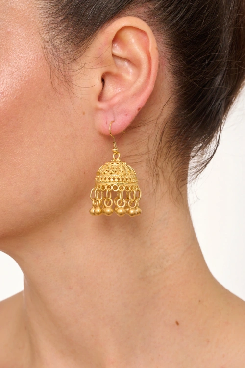 Kiraz Gold Plated Earring