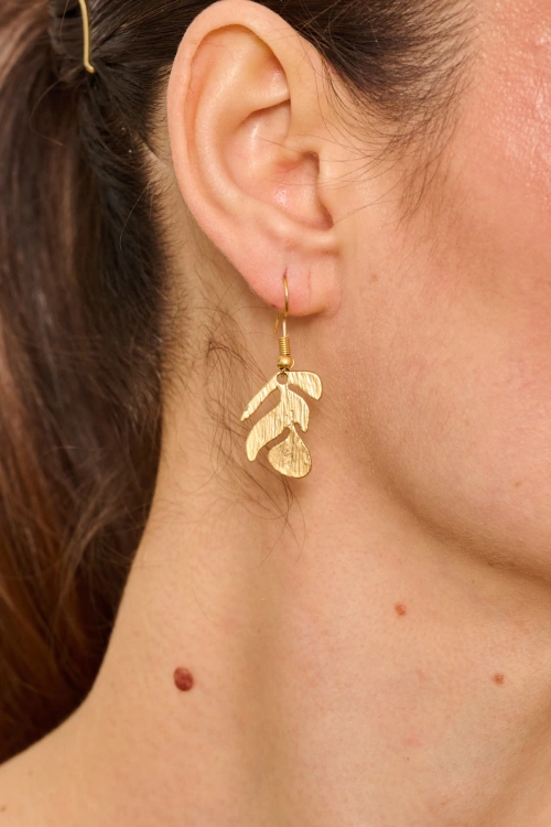 Kiraz Gold Plated Earring