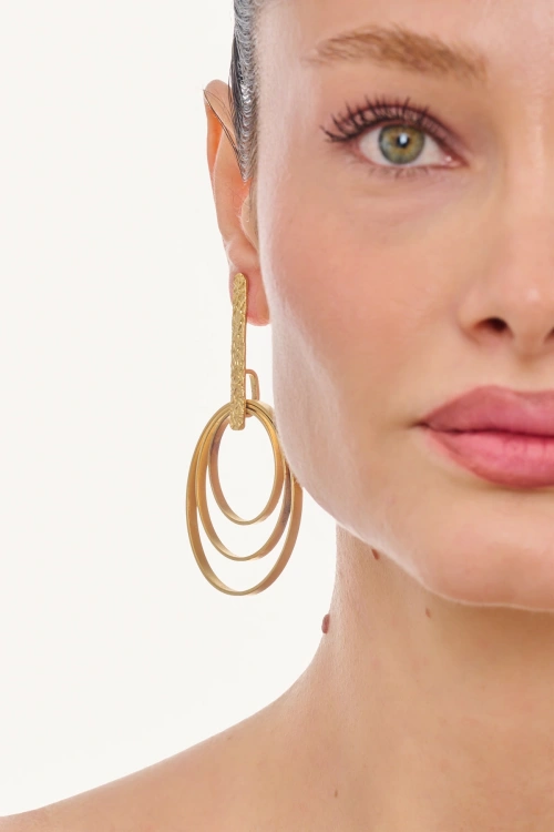 Kiraz Gold Plated Earring