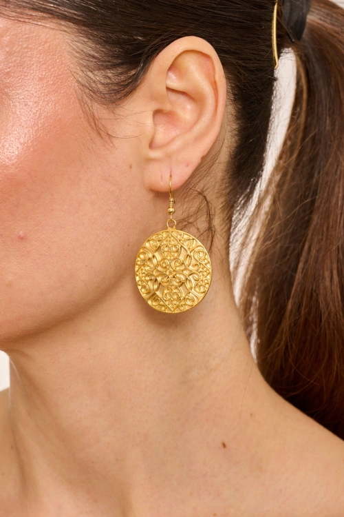 Kiraz Gold Plated Earring