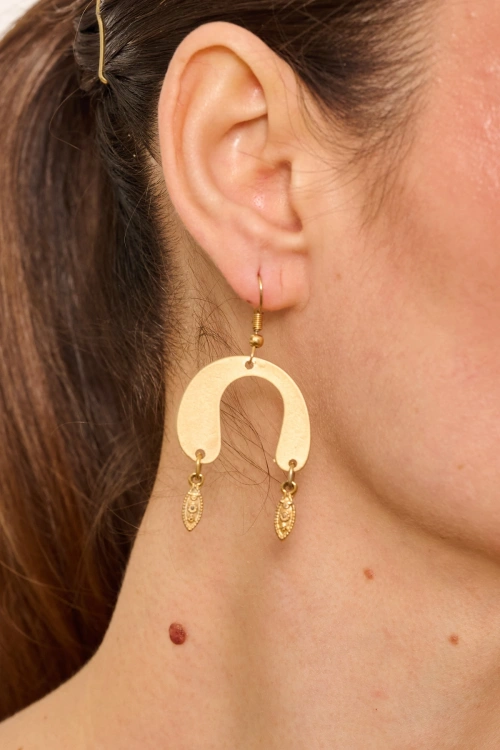 Kiraz Gold Plated Earring