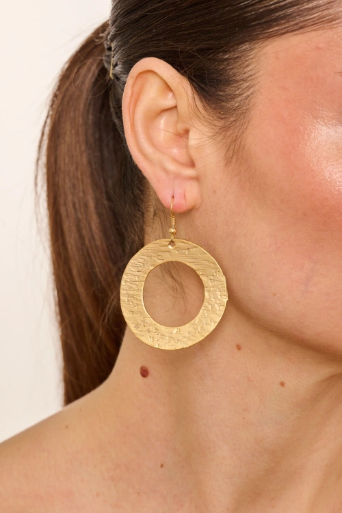 Kiraz Gold Plated Earring