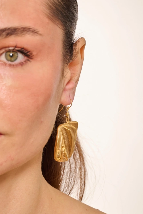 Kiraz Gold Plated Earring