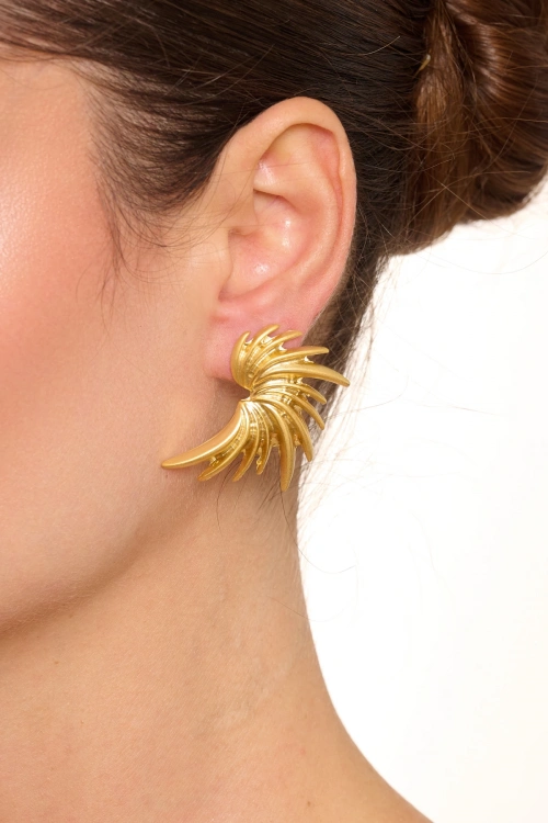 Kiraz Gold Plated Earring