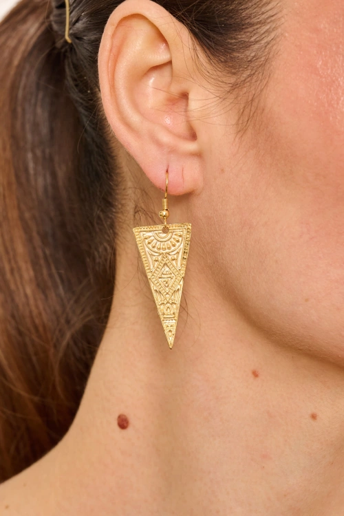 Kiraz Gold Plated Earring