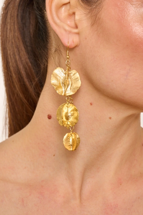 Kiraz Gold Plated Earring