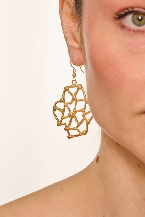 Kiraz Gold Plated Earring