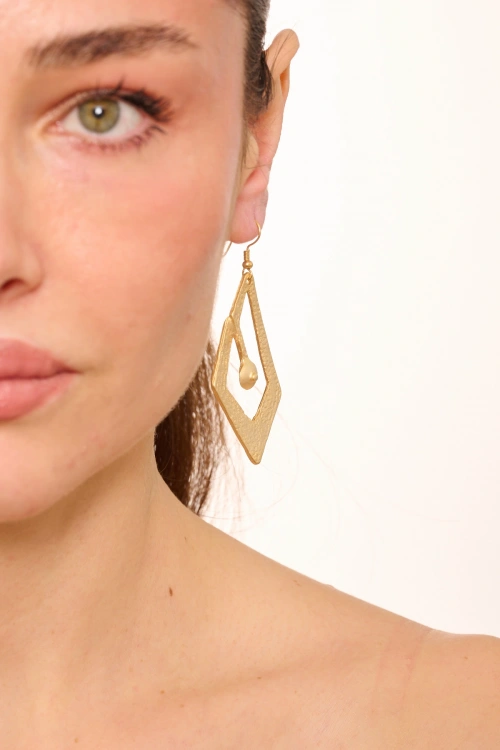 Kiraz Gold Plated Earring