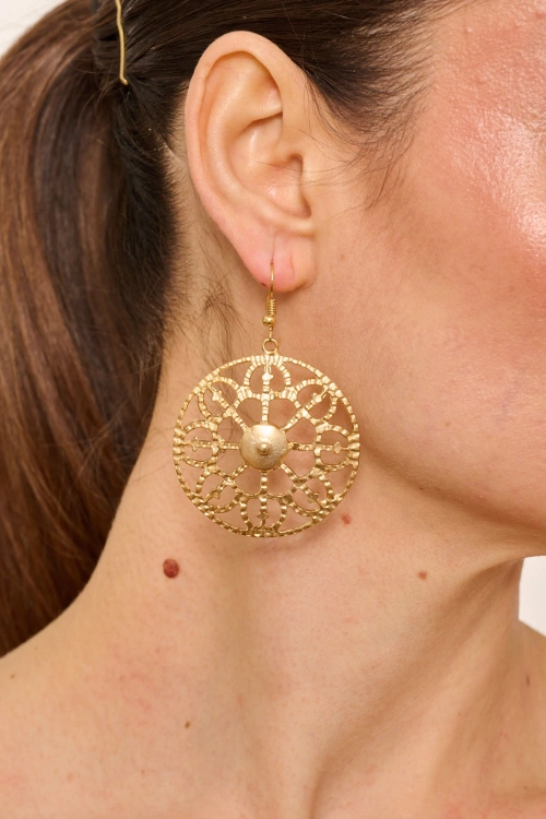 Kiraz Gold Plated Earring