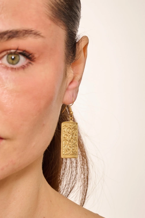 Kiraz Gold Plated Earring