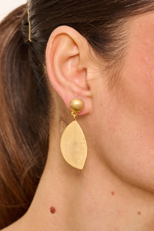 Kiraz Gold Plated Earring
