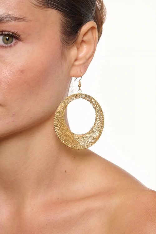 Kiraz Gold Plated Earring