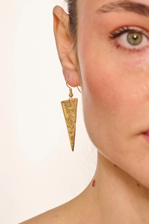Kiraz Gold Plated Earring