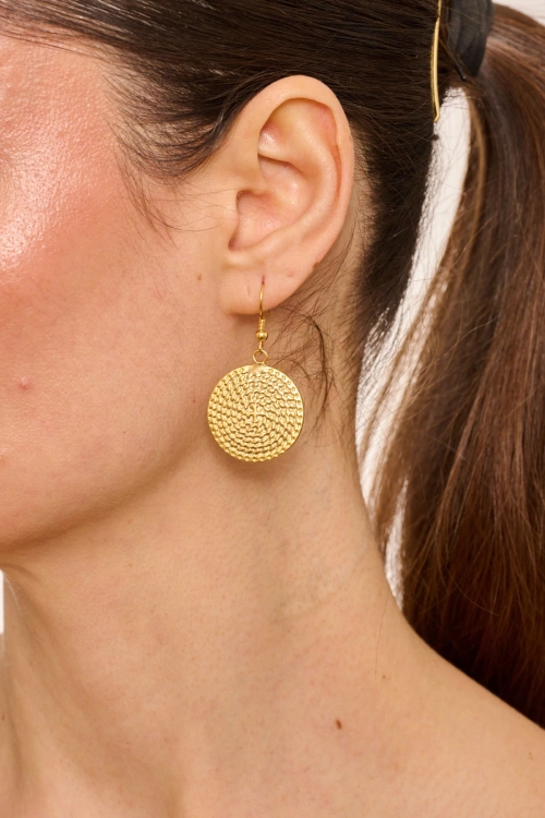 Kiraz Gold Plated Earring