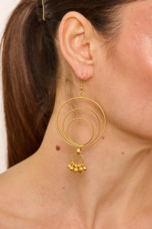 Kiraz Gold Plated Earring