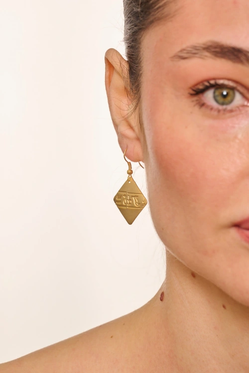 Kiraz Gold Plated Earring