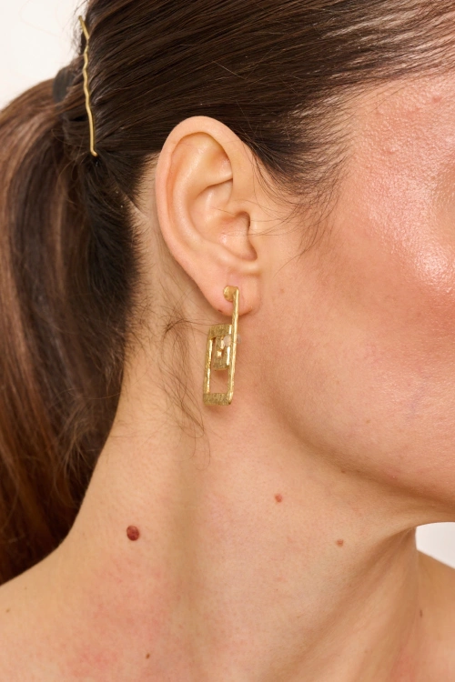 Kiraz Gold Plated Earring