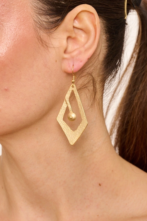 Kiraz Gold Plated Earring