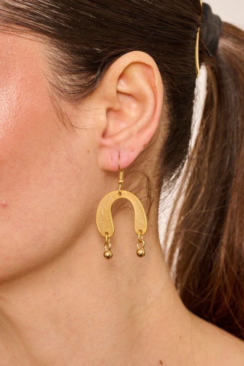 Kiraz Gold Plated Earring