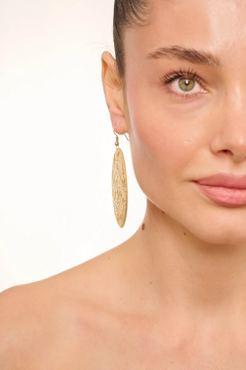 Kiraz Gold Plated Earring