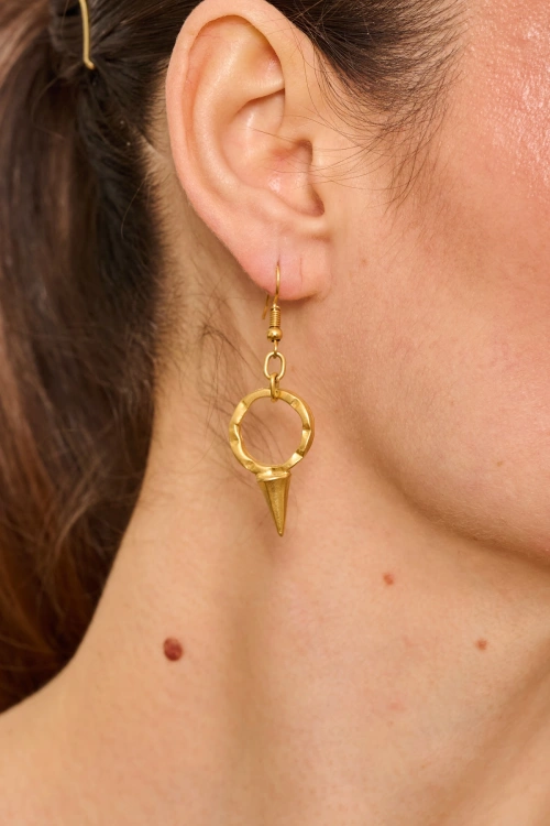 Kiraz Gold Plated Earring