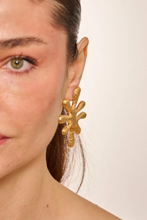 Kiraz Gold Plated Earring