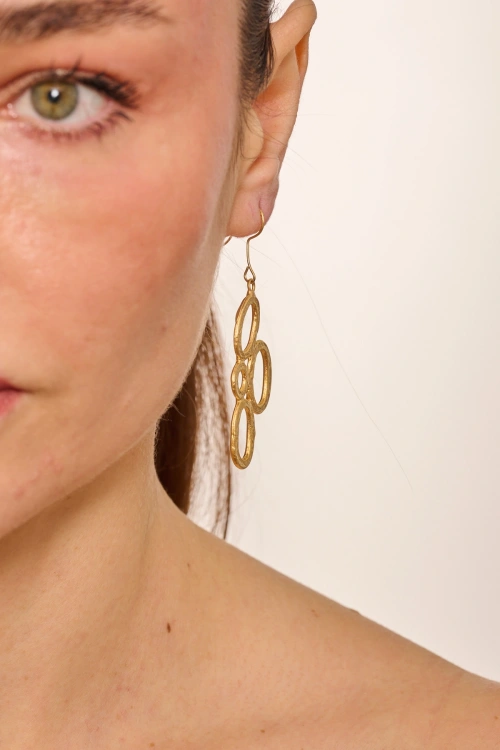 Kiraz Gold Plated Earring
