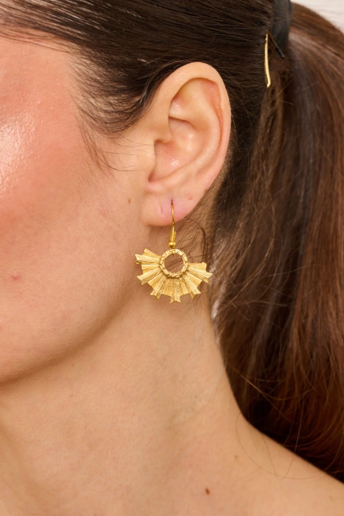 Kiraz Gold Plated Earring