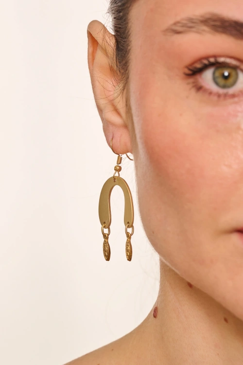 Kiraz Gold Plated Earring