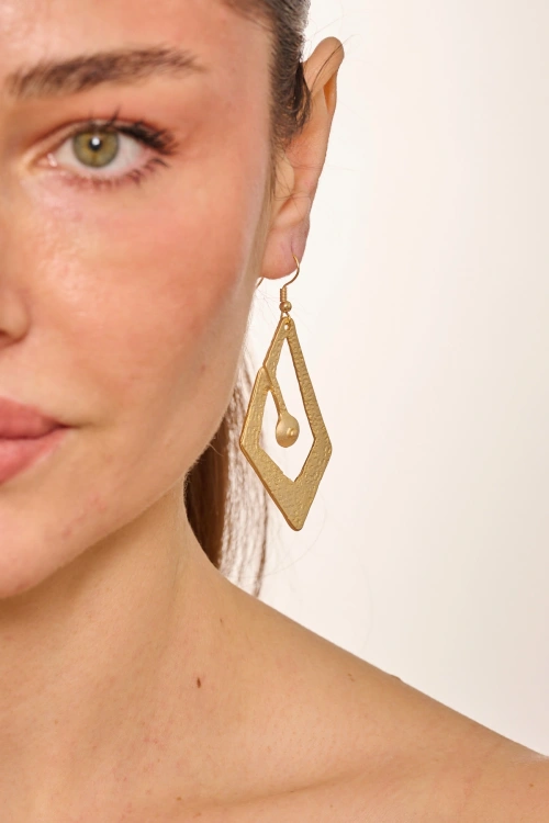 Kiraz Gold Plated Earring