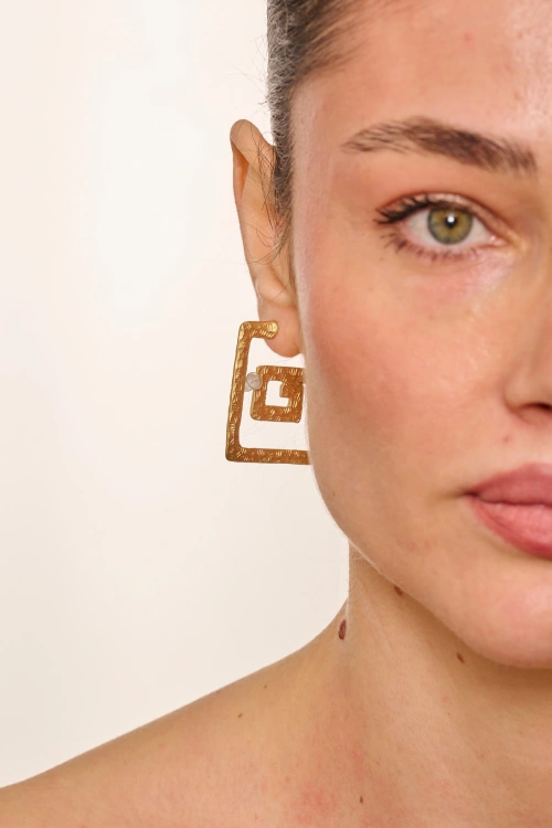 Kiraz Gold Plated Earring