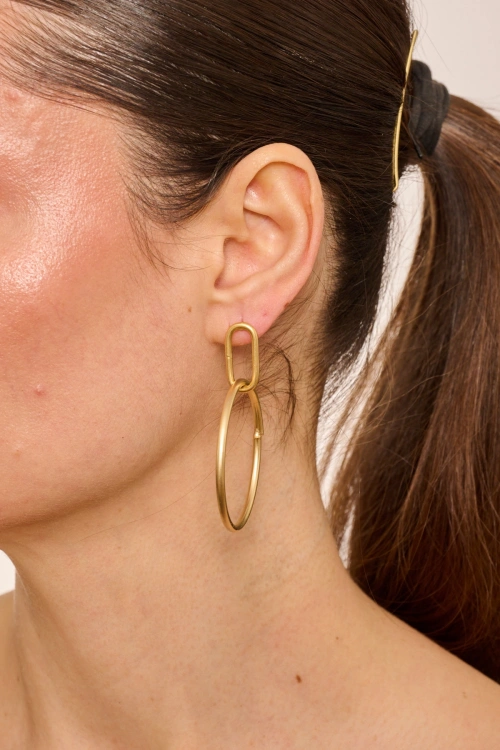Kiraz Gold Plated Earring