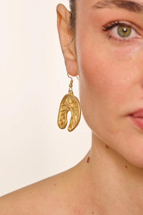 Kiraz Gold Plated Earring