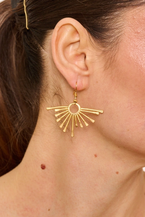 Kiraz Gold Plated Earring
