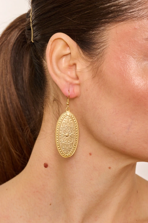 Kiraz Gold Plated Earring