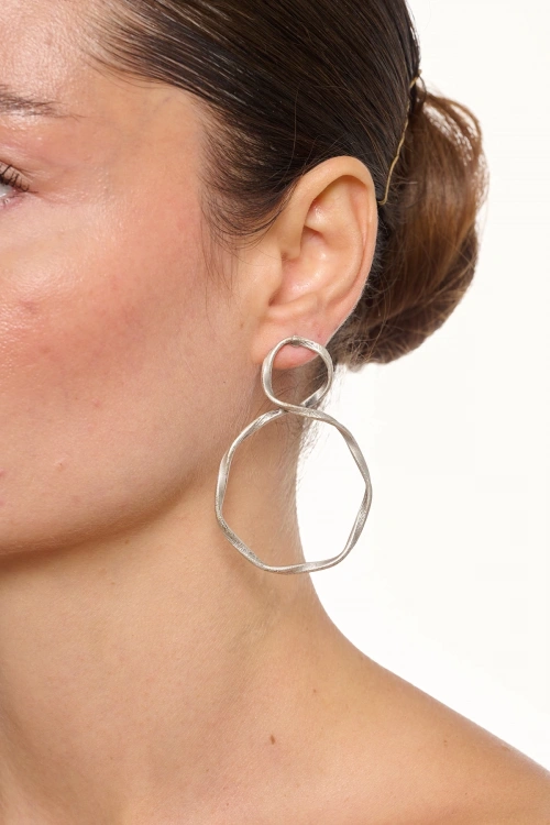 Kiraz Silver Plated Earring