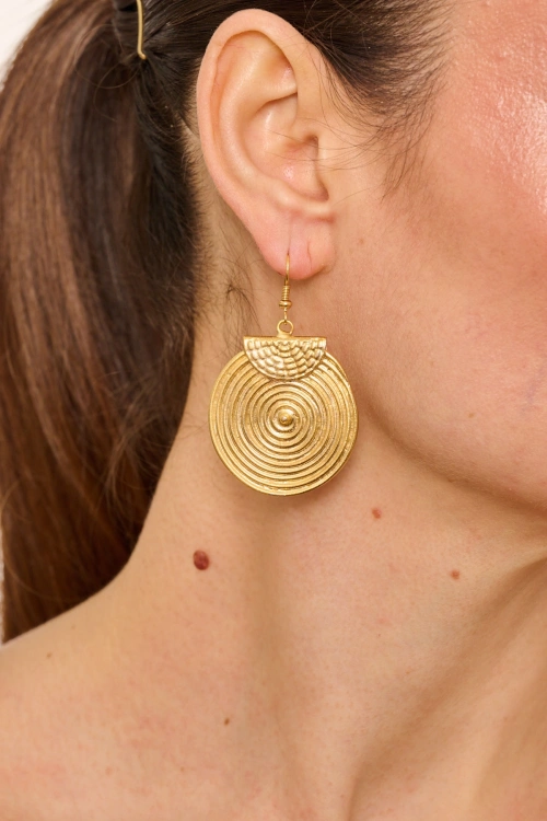 Kiraz Gold Plated Earring