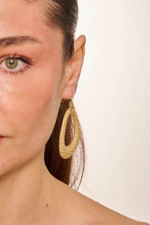 Kiraz Gold Plated Earring