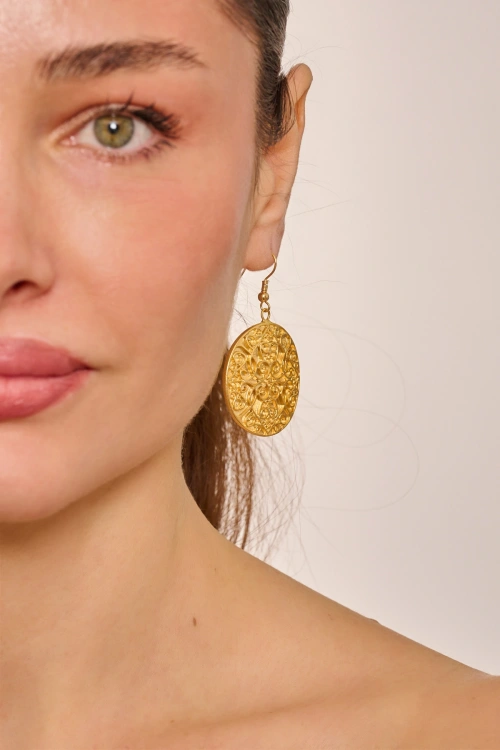 Kiraz Gold Plated Earring