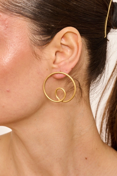 Kiraz Gold Plated Earring