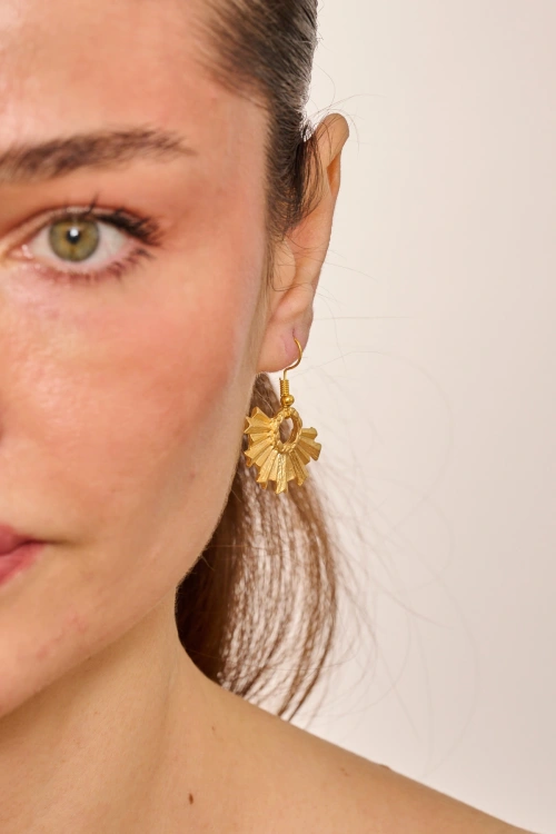 Kiraz Gold Plated Earring