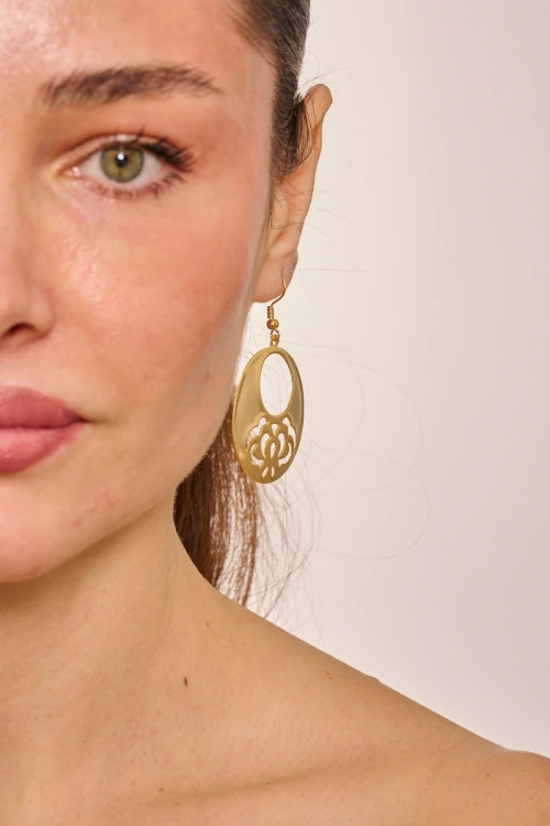 Kiraz Gold Plated Earring