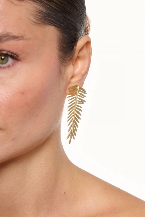 Kiraz Gold Plated Earring